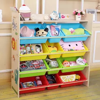 Children's toy storage shelf Kindergarten storage cabinet shelf Classification rack Baby bookshelf finishing rack Large capacity