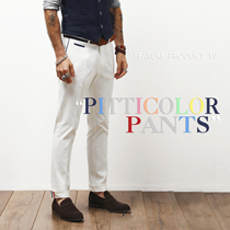 Spring and Summer Recommend PITTICOLOR for PIMA cotton body repair version of elastic male multi-color curly trousers