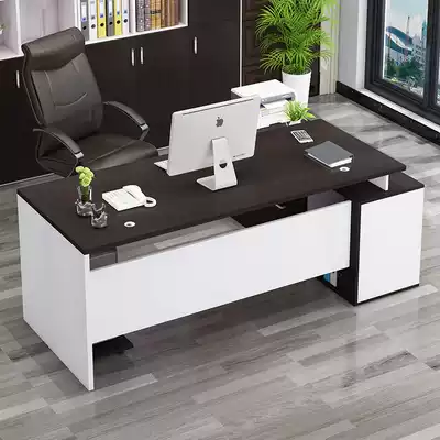 Computer desk home desktop business atmosphere drawer storage box storage cabinet second-hand desk boss table