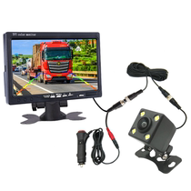 Truck reversing image harvester trailer passenger car 12V24V vehicle display high-definition waterproof camera 7 inches