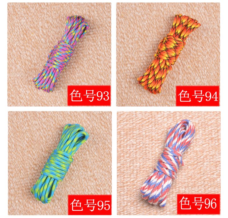 DIY đan tay dây màu ô dù dây dệt túi Paratrooper dây đeo phụ kiện dệt tay hướng dẫn ngụy trang vòng tay dây - Vòng đeo tay Clasp vòng gỗ sưa