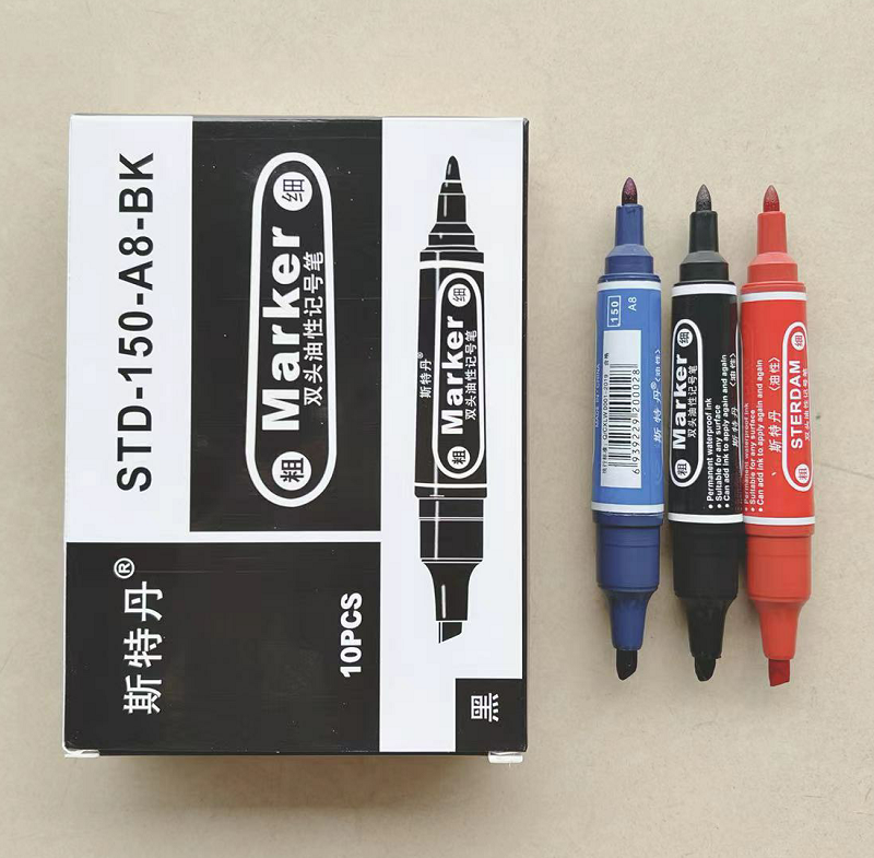 Stedan big double headstock pen oily express logistics mark writing cloth wood glass and other 10