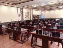 National School Desks Solid Wood Parting Calligraphy Table Classical Chinese Style Calligraphy And Painting Table Teachers National School Table Projection of Imitation Desks
