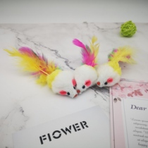 Emulation tail feather Littty Mouse Kitty Pet Toy