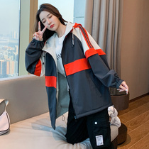 Fashion two-sided coat women Spring and Autumn models 2021 New Tide Korean version of large size loose thin age foreign-style coat