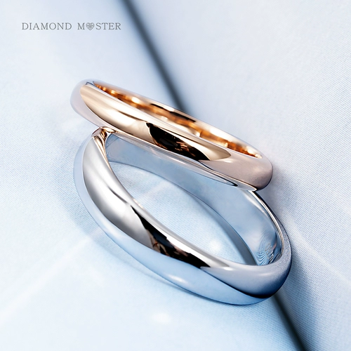 钻大师 Бриллиантовое платиновое обручальное кольцо для влюбленных подходит для мужчин и женщин, делается под заказ
