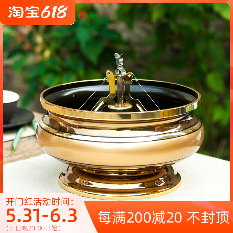 Taiwan Imported Golden Large Bronze Sandalwood Shelves 24H Usable Buddha Home Buddha Incense Burner
