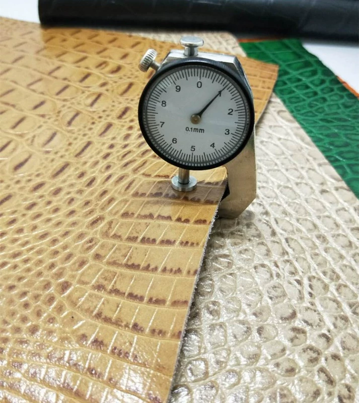 Da cá sấu sàn da chất liệu da vỏ nguyên serpentine nổi da vải túi diy - Vải vải tự làm chất thun cotton