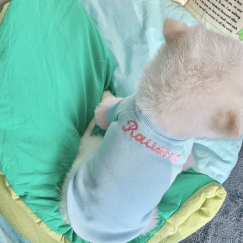 Dudu Pet Оригинальная дизайн одежда для животных плюс бархатные зимние собаки и кошки одежда упругая и теплые маленькие и средние собаки