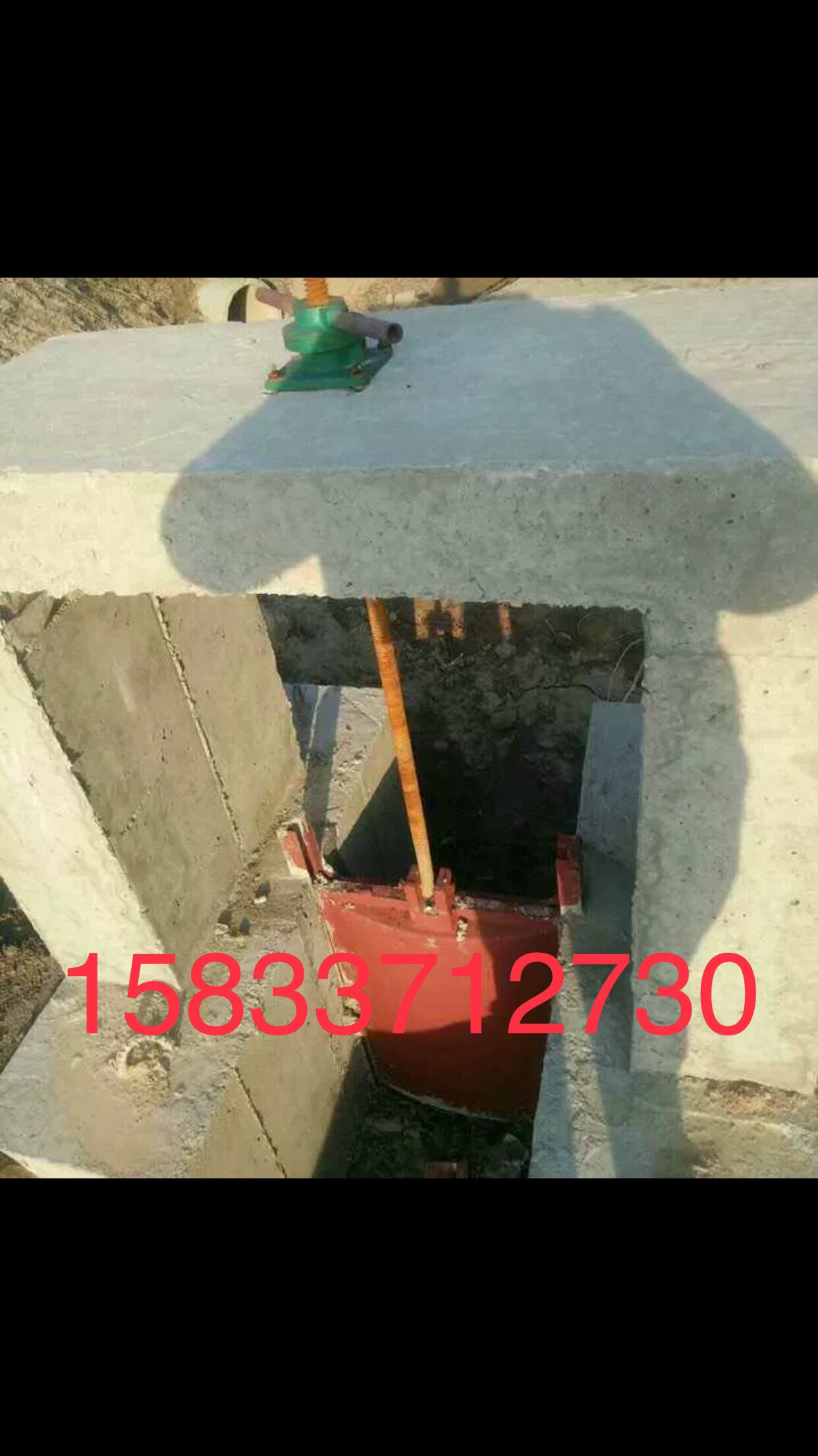 Hoist gate QL-P flat push screw hoist 1T handwheel type cast iron electric gate cast iron gate