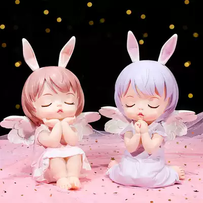 Angel girl creative cute home decorations girl heart small ornaments children's bedroom room table decoration
