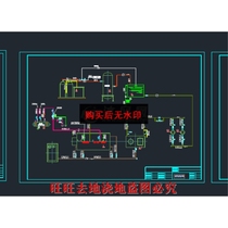Factory boiler equipment installation cad drawing HVAC cad drawing dwg source file