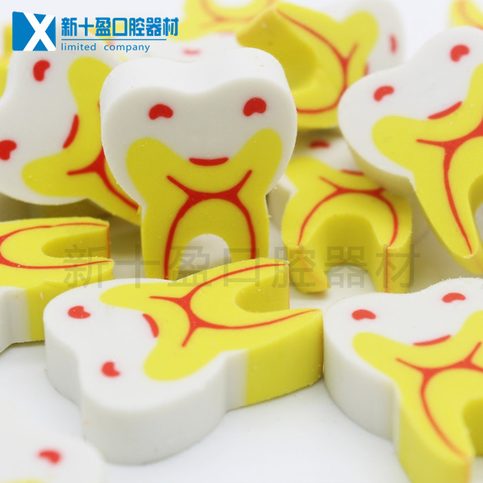 Dental Children Rubber Small Gift Kindergarten Elementary School Small Gift Tooth Shape Rubber Drawing Eraser