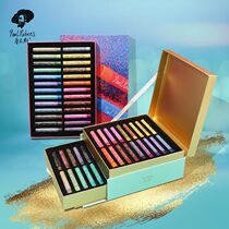 Rubens pearlescent heavy color oil pastel set soft 24 colors 36 colors professional grade white oily gold and silver pearlescent color