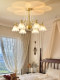 French-Style Cream-Colored All-Copper Living Room Chandelier 2026 New Model Modern Cozy Dining Room Master Bedroom Whole House Floral Lighting Fixtures