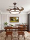 Song Dynasty Aesthetics New Chinese-Style Living Room Ceiling Light New Model Round 80 100cm Eye-Protection Bedroom Study Dining Room Lighting Fixtures