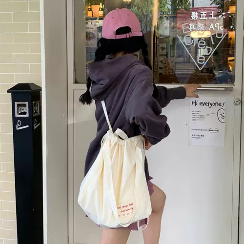 Японская вместительная и большая спортивная сумка, универсальная сумка через плечо, нейлоновая сумка на одно плечо, на шнурках