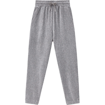 Three-gun home pants for men in autumn and winter corduroy warm soft and comfortable home wearable mens casual pants