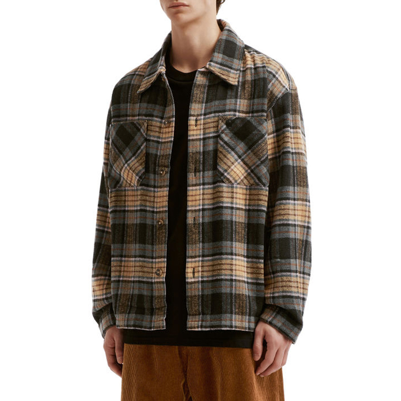 Carhartt Wip 26Aw Retro Plaid Shirt Men's Long-Sleeved Double Pocket Lapel Classic Shirt 037051R