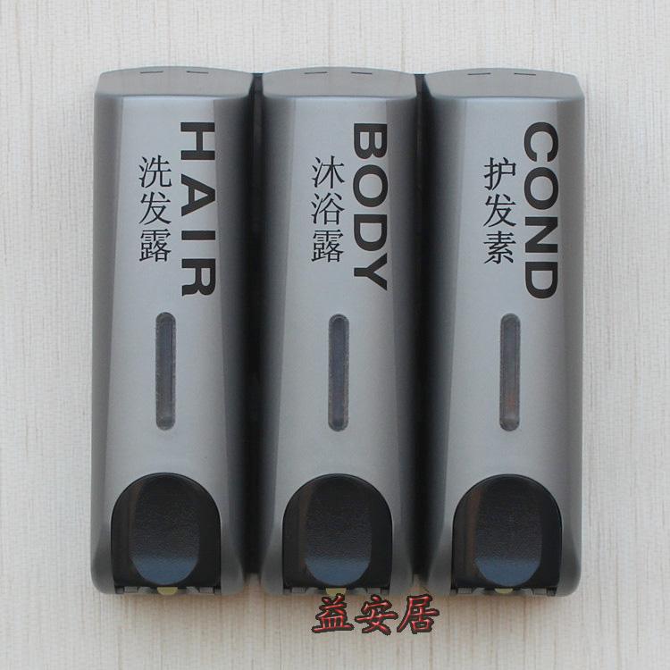 Hotel Silver Triple Head Soap Dispenser Hanging Wall Hand Soap Liquid Soap Liquid box body lotion box to soapbox