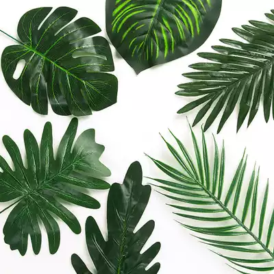 ins turtle back leaf fake leaf decoration monolithic green plant photo props pendulum net red leaf background collocation