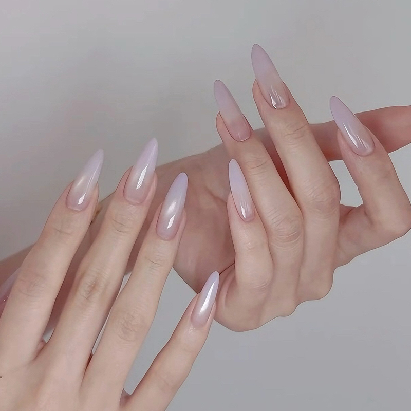 Handmade Cat-Eye Nail Art Wearable Nails Purple Gradient Medium-Length Nail Patches 2026 New Almond Nails with a High-End Feel Handmade Cat-Eye Nail Art Wearable Nails Purple Gradient Medium-Length Nail Patches 2026 New Almond Nails with a High-End Feel