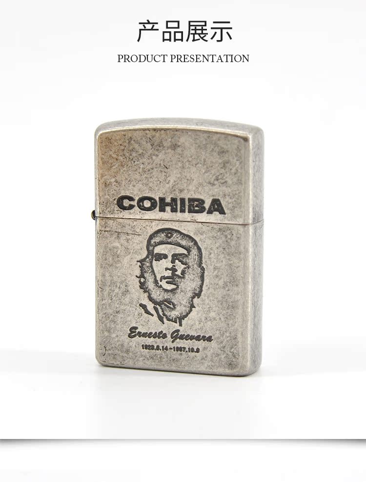Cohiba CO null Cuba bật lửa mới xì gà đôi lửa thẳng vào cơ thể sáng tạo bơm hơi bằng kim loại bật lửa