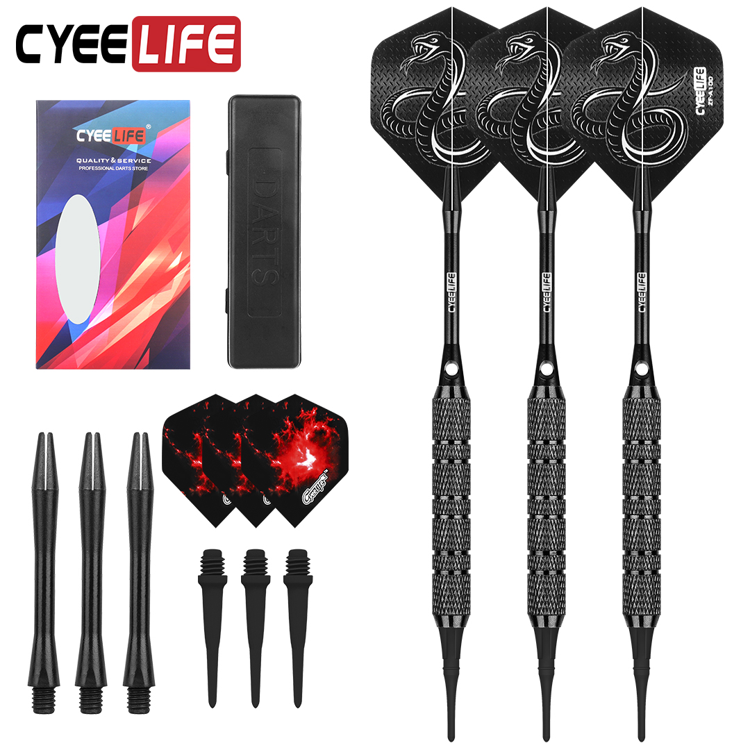 CyeeLife official 18 22g soft darts safety adult professional competition level one flying standard set