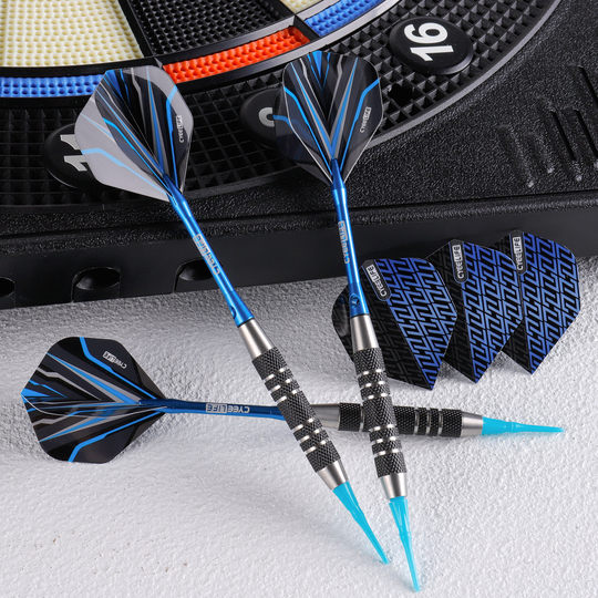 Cyeelife 18g Stainless Steel High-End Soft Tip Darts Competition Adult Professional Grade Electronic Dartboard Set