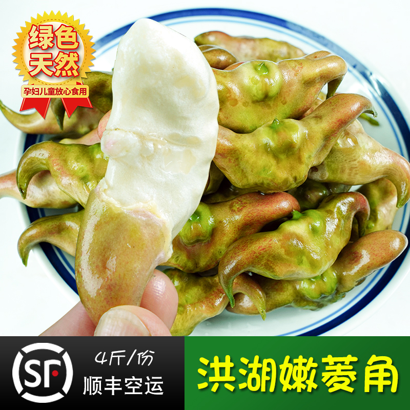 10-31 Shunfeng air transport 4 catties of tender water chestnut fresh large water chestnut Hubei Honghu specialty old Yujia green water chestnut is now picked