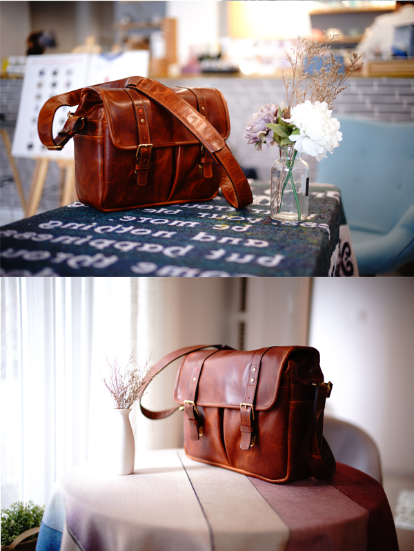 Tide handmade hoàng tử lớp đầu tiên bằng da bò da một túi máy ảnh túi máy ảnh - Phụ kiện máy ảnh kỹ thuật số túi canon