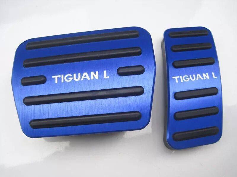 Suitable for Volkswagen TiguanL accelerator brake pedal Tiguanl interior modified aluminum alloy anti-skid pedal dedicated