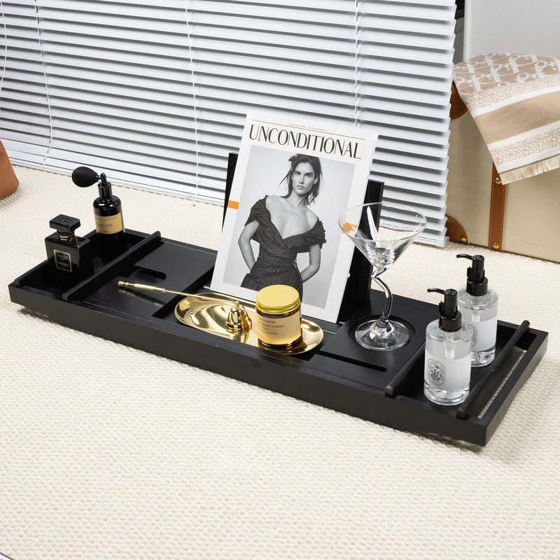 【Multiple Styles】Model Room Bathtub Rack Ornaments, Bathroom Fragrance, Solid Wood Soft Decoration Combination Set 【Multiple Styles】Model Room Bathtub Rack Ornaments, Bathroom Fragrance, Solid Wood Soft Decoration Combination Set