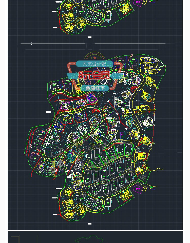 T1648园林景观设计植物水景 大样图CAD细部施工图 原创设计...-4