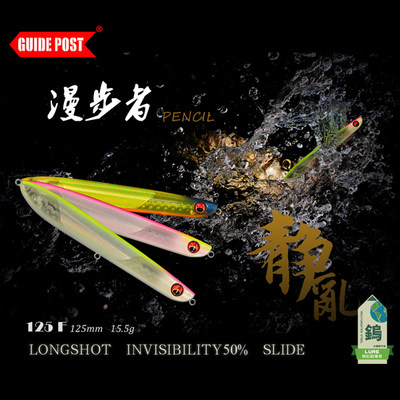 GUIDEPOST road sign rambler far cast floating pencil road sub bait freshwater sea fishing bass mandarin fish mouth