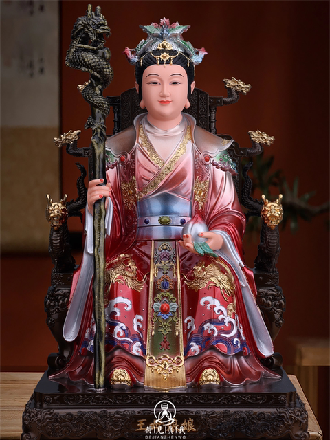 Jade Emperor and Queen Mother Statue Jade Emperor and Queen Mother Ornaments Jade Emperor and Queen Mother Goddess Heavenly Palace Old Mother Resin Statue