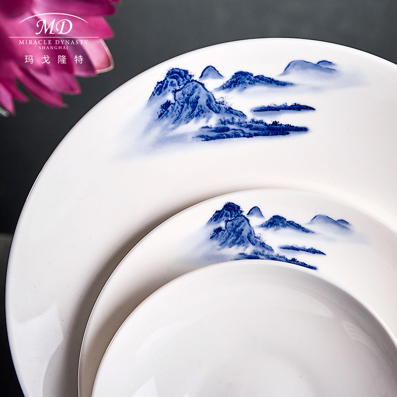 Margot lunt dream of 32 skull porcelain tableware set 6 bowl plates with suit teaspoons of gift boxes