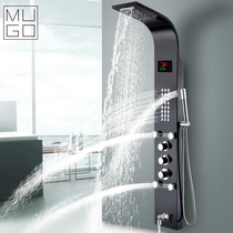 Thermostatic shower shower set European gold shower screen set all copper body faucet shower