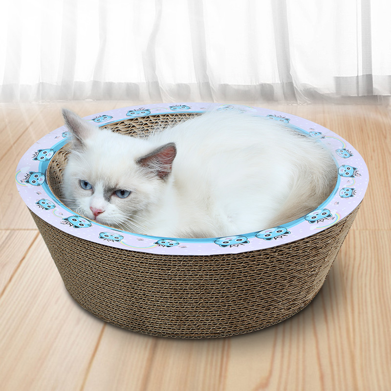 猫抓板碗形猫窝猫爪板窝磨爪器瓦楞纸耐磨猫抓盆猫玩具猫咪用品