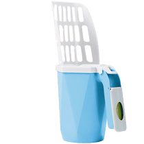 Cat litter shovel small hole all-in-one metal shovel ore bentonite cat litter shovel artifact stainless steel