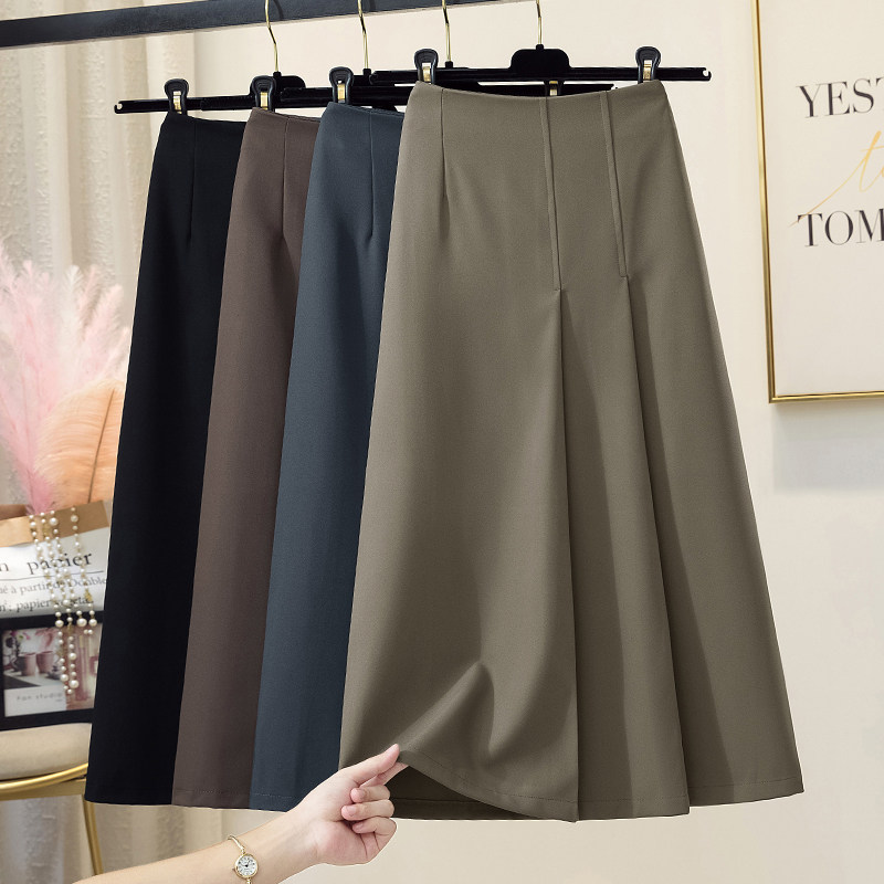 Herben Wind Suit Half Body Dress Woman Spring Autumn High Waist A Character Thyme Dress Design Sensation Little Among the Korean version of the Korean version of the dress