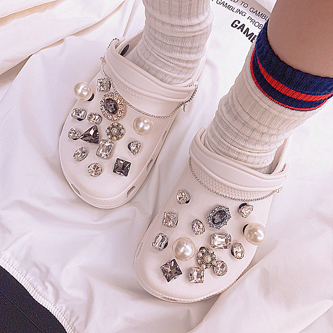 Decorative small floral dongle on the shoes heel applie with flower uppers with buttoned floral accessories detachable adornment shoes accessories
