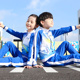 Trường trung học đồng phục học sinh trung học Olympic Trung Quốc mùa thu gió Trò chơi thiết lập mẫu giáo đồng phục vỗ béo hơn