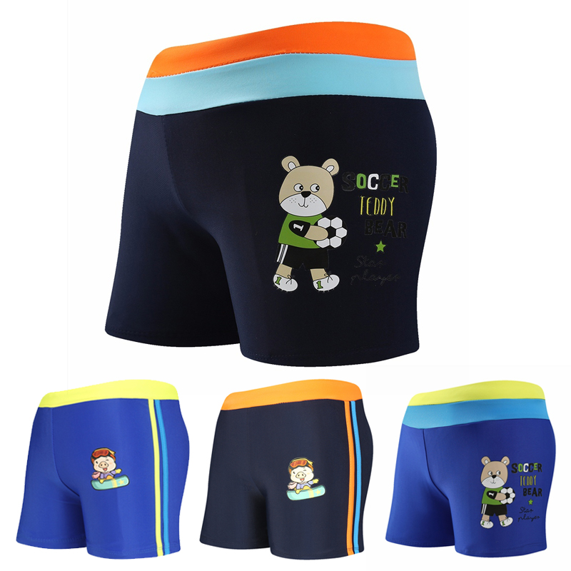 Boy Swimming Pants CUHK Child Flat Corner Spa Pants Students Professional Swimming Gear Children Teen Boy Swimming Pants