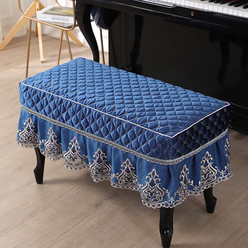 Changing shoes stool cover Piano Bench Cover Makeup Stool Cover Cushion Chair Cushion Eu Lace Bed Head Cabinet Hood Customised Bench Cover