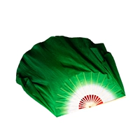 Настоящая шелковая темно -зеленая положительная кость вентилятора 31 поплавок 20 см