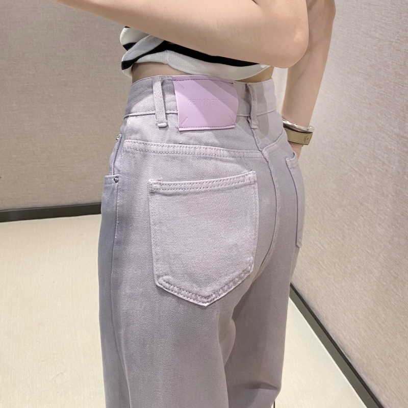 Dopamine Style Light Purple Jeans for Women, Spring and Autumn 2026 New Popular Colorful Light Purple Taro Gray Purple Women's Pants