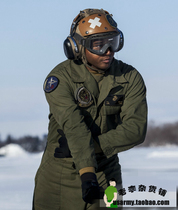 (Original) USMC US NAVY Green aircrew copper zipper one-piece suit 38R code brand new with tag