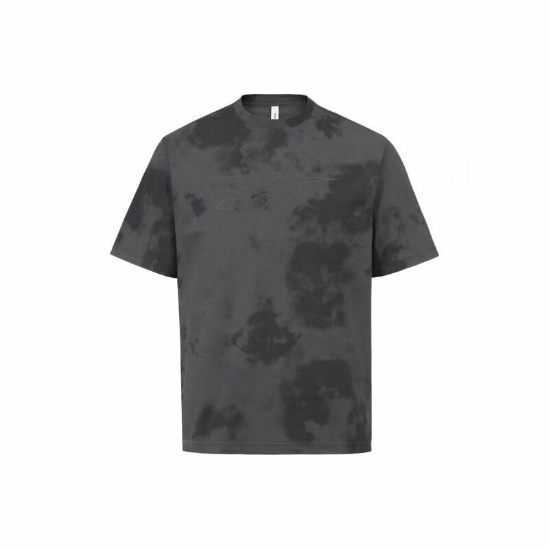 Reebok Camp Knit Tee Series Tie-Dye Printed Round Neck Loose Short-Sleeved T-Shirt for Men