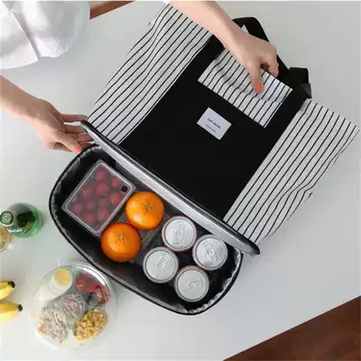 Travel beach bag dry and wet separation stripe picnic bag female outdoor travel bag yoga fitness grid storage bag